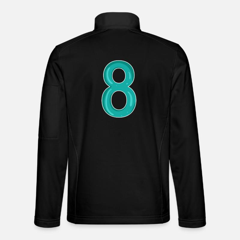 8 - Unisex Softshelljacke - Schwarz