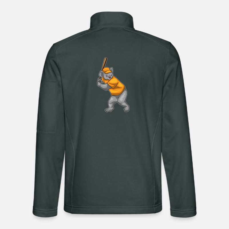 Koala Baseball Baseballschläger Unisex Softshelljacke
