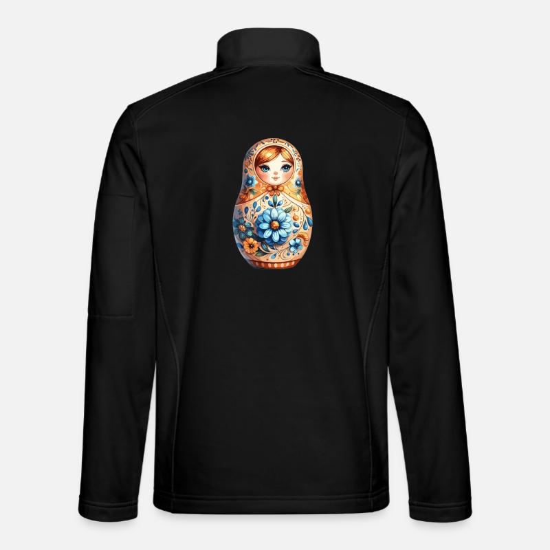 Matrjoschka edel Geschenk - Unisex Softshelljacke - Schwarz
