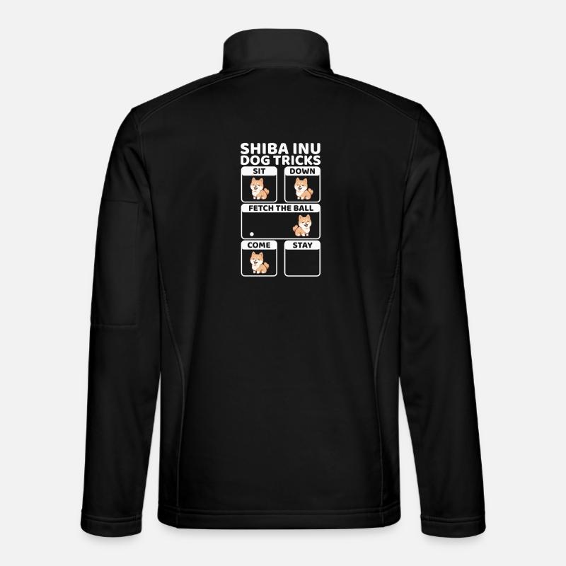 Shiba Inu Dog - Unisex Softshell Jacket - black