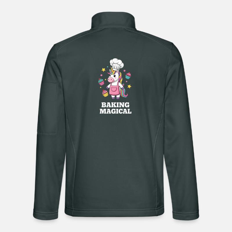 Unicorn Baker's Magic Unisex Softshell Jacket