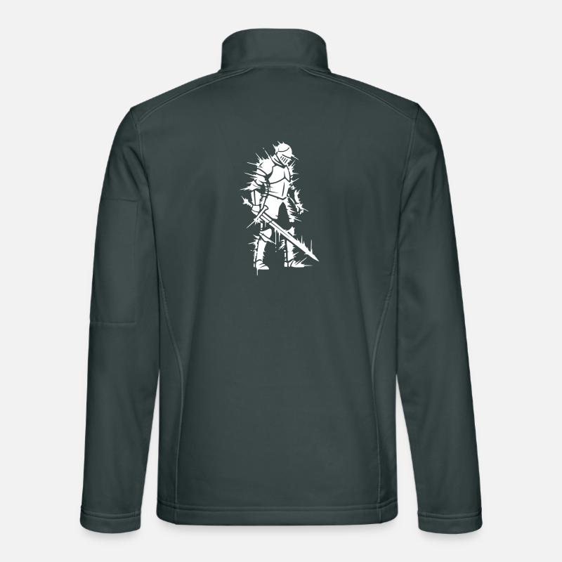 Vecteur de jeu d’énergie de glitch chevalier Veste en tissu softshell Unisexe