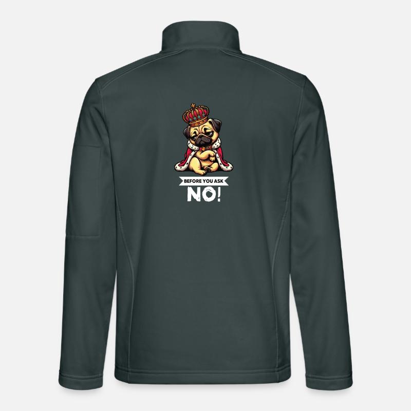 Before You Ask Mops Möpse Mopsbesitzer Mopshalter Unisex Softshelljacke