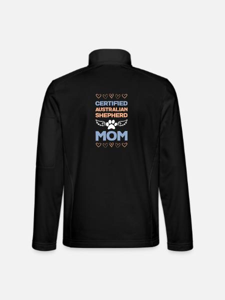 Certified Australian Shepherd Mama - Unisex Softshell Jacket - black