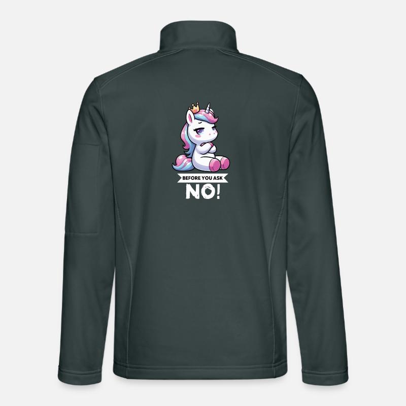 Before You Ask No Einhorn Einhörner Einhornfan  Unisex Softshelljacke
