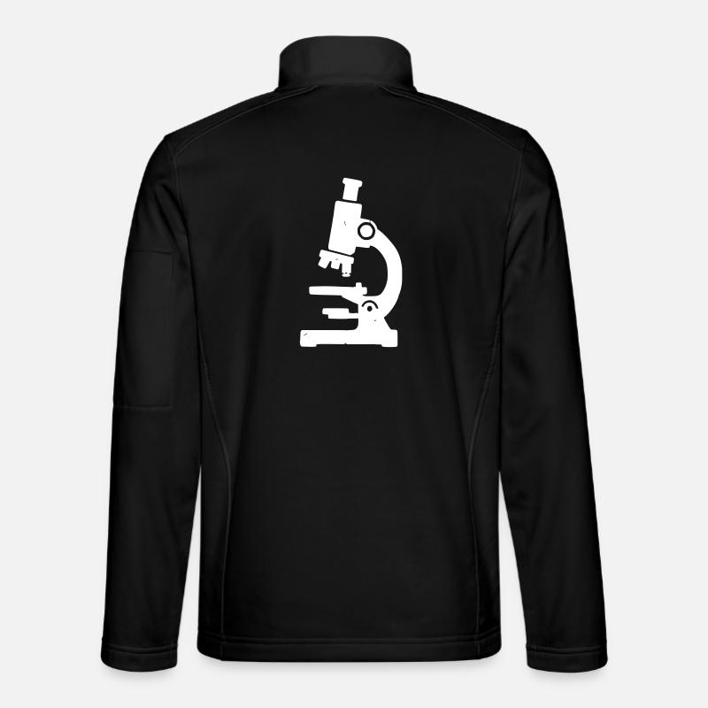 Microscope Stamp Texture - Unisex Softshell Jacket - black