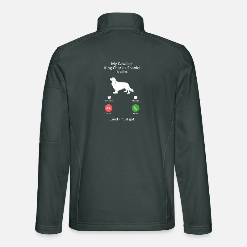 Cavalier King Charles Spaniel Is Calling Design Unisex Softshell Jacket
