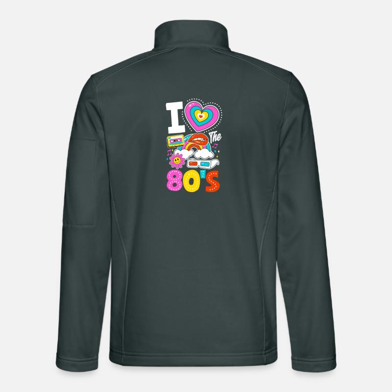 Retro Back to the 80s Vintage Design Unisex Softshelljacke