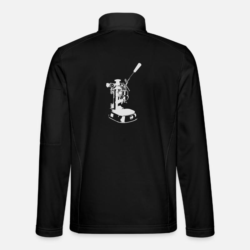 Machine solo - Blanc - Veste en tissu softshell Unisexe - noir