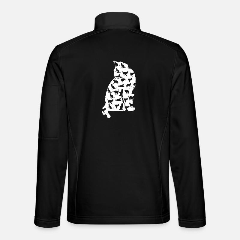 Katze Katze Katze Katze Katze Katze Katze Mieze - Unisex Softshelljacke - Schwarz