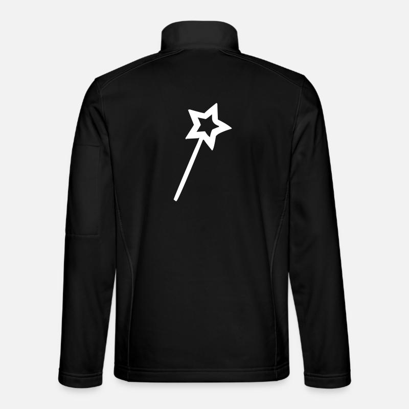 Zauberstab - Unisex Softshelljacke - Schwarz