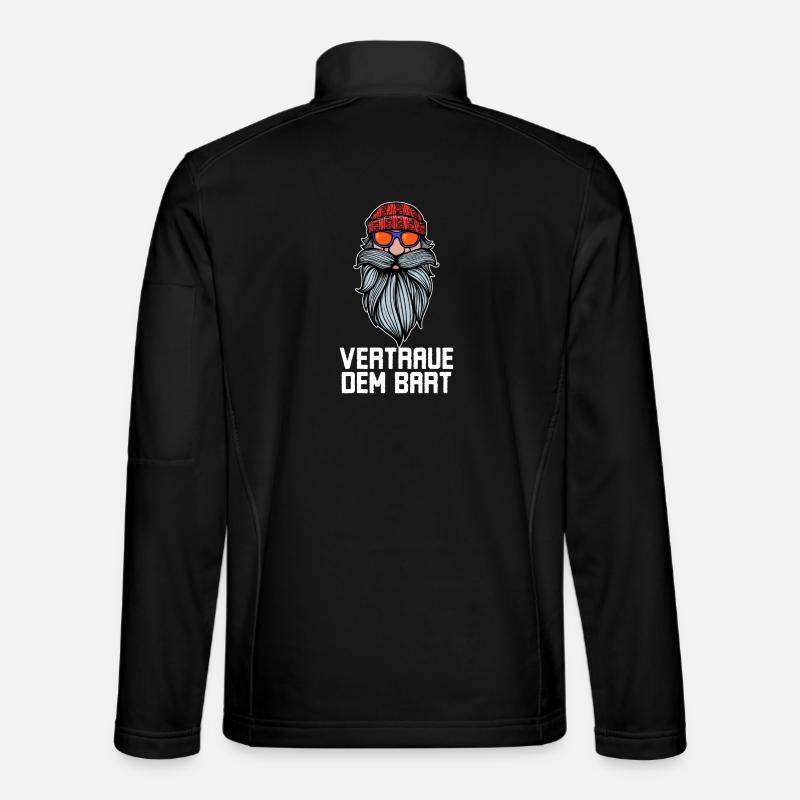 Humorous Beard Goatbeard Statement Beard Hairstyle Unisex Softshell Jacket