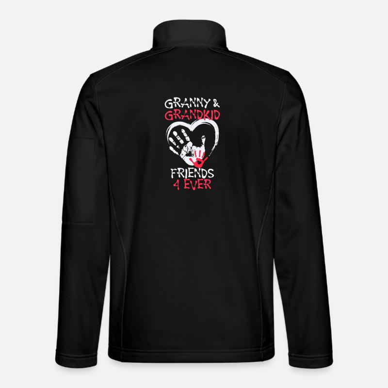 Enkelkind Großmutter Oma Lieblingsoma Statement - Unisex Softshelljacke - Schwarz