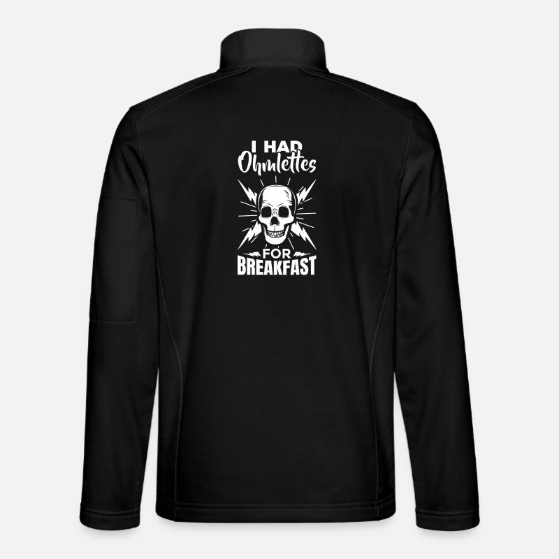 Electrician joke - Unisex Softshell Jacket - black