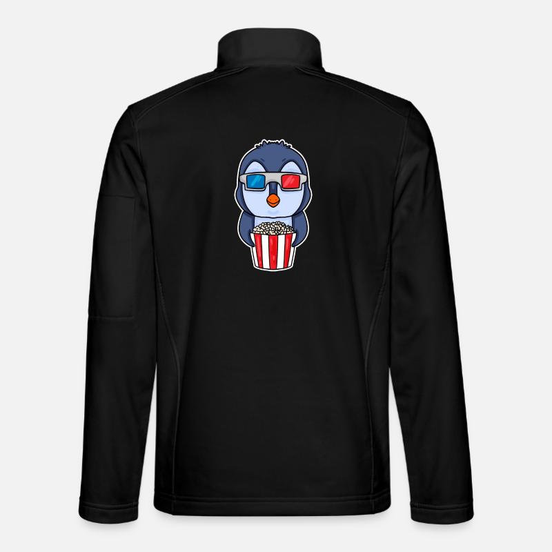 Popcorn Kino Pinguin Unisex Softshelljacke