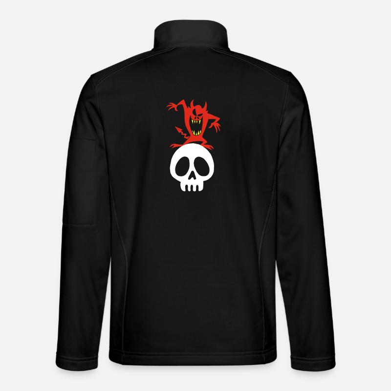 Skull and demon - Unisex Softshell Jacket - black