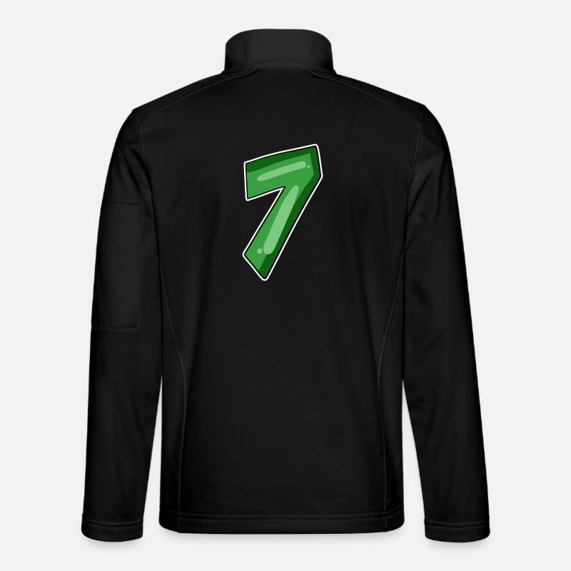 Number 7 Number - Unisex Softshell Jacket - black