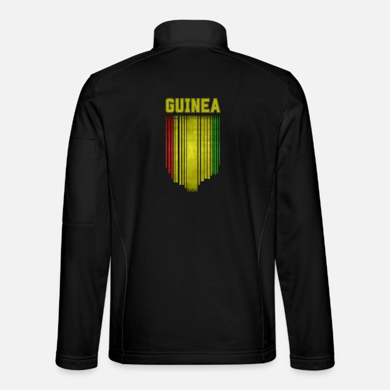 Guinea flag, Guinean pride - Unisex Softshell Jacket - black