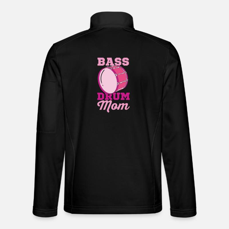 Bass drum mom - Unisex Softshell Jacket - black