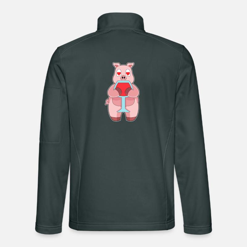 Pork Red Wine Unisex Softshell Jacket