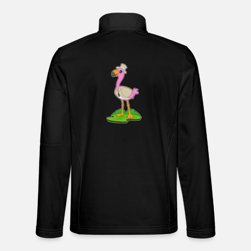 Flamingo Groom Blazer Mariage - Veste en tissu softshell Unisexe - noir