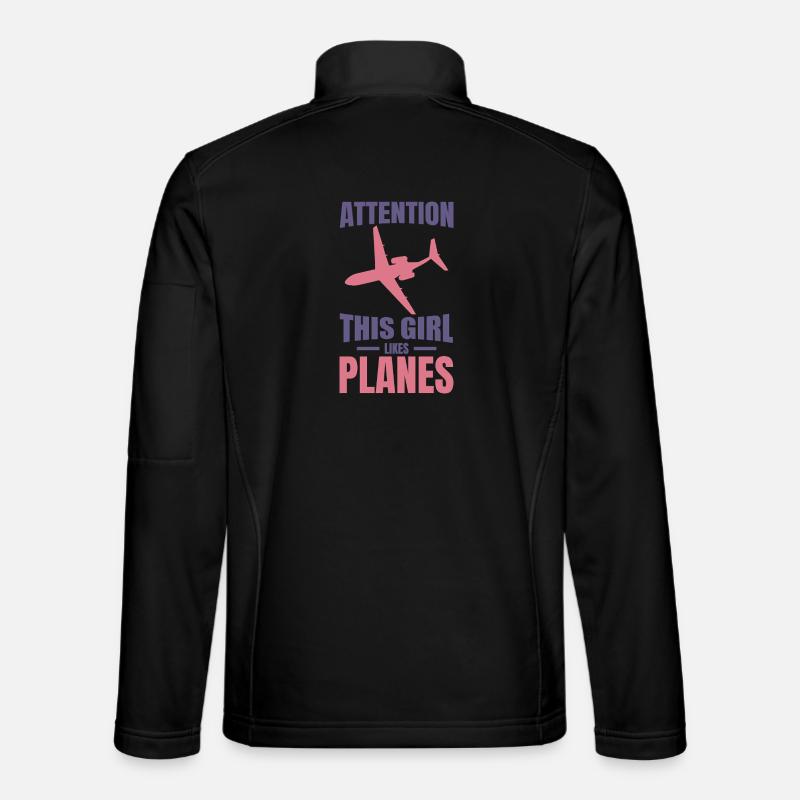 Fille de l’avion Veste en tissu softshell Unisexe