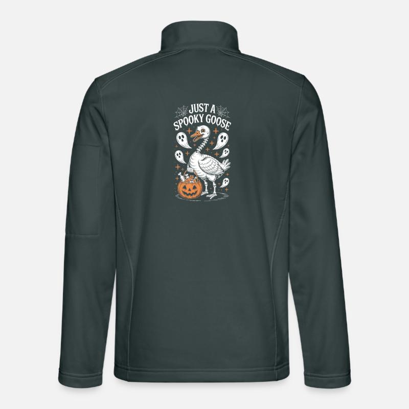 Just a Spooky Goose Halloween Unisex Softshell Jacket