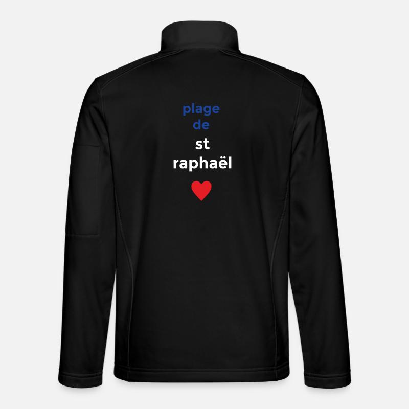 Dream beach of St. Raphael - Unisex Softshell Jacket - black