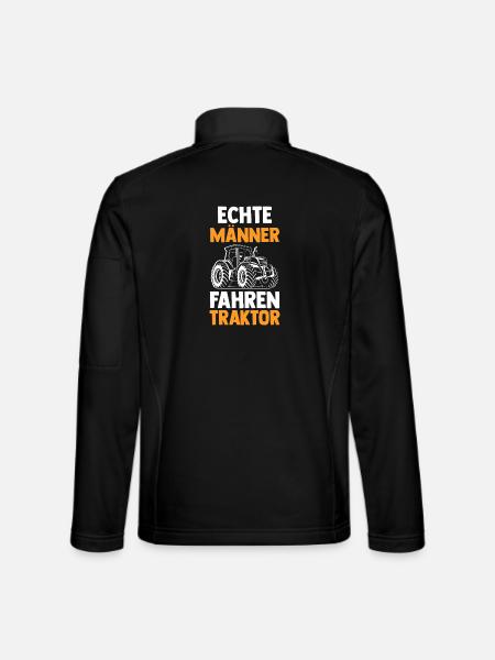 Tractor Farmer Farmer Tractor Driver Tractor - Unisex Softshell Jacket - black - Back