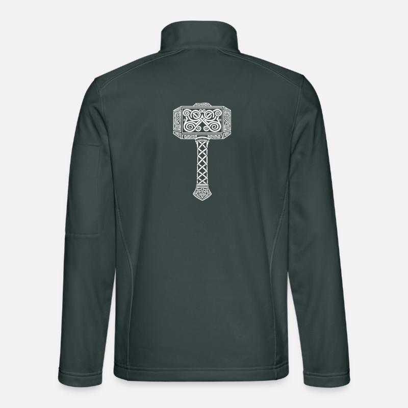 Mjölnir Thor's Hammer Viking Norse Mascot Unisex Softshell Jacket