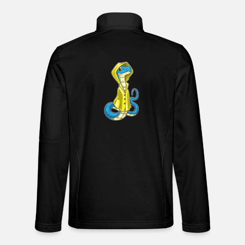 Snake Rain Jacket - Unisex Softshell Jacket - black