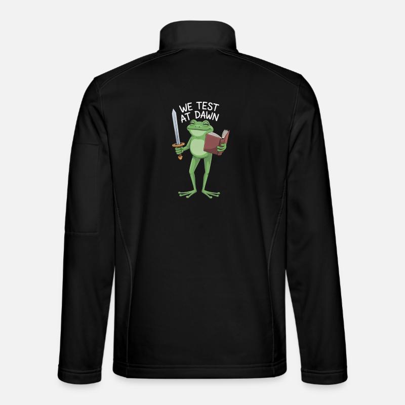 Dawn Frog Knight Reading - Unisex Softshelljacke - Schwarz