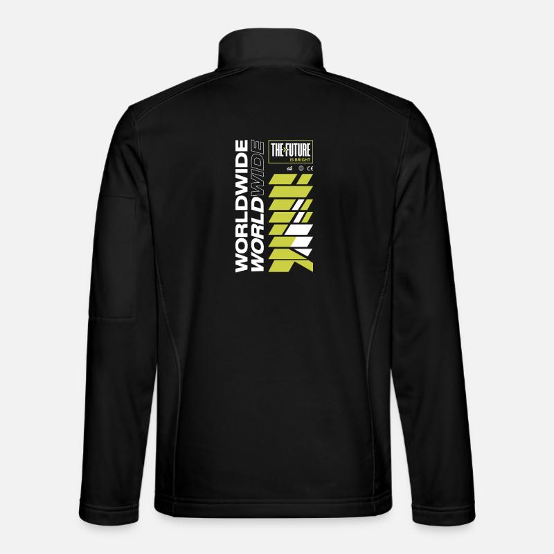 Future Radiant Pattern - Unisex Softshell Jacket - black