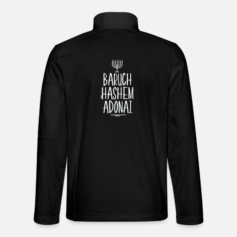 Baruch HaShem Adonai - Unisex Softshell Jacket - black