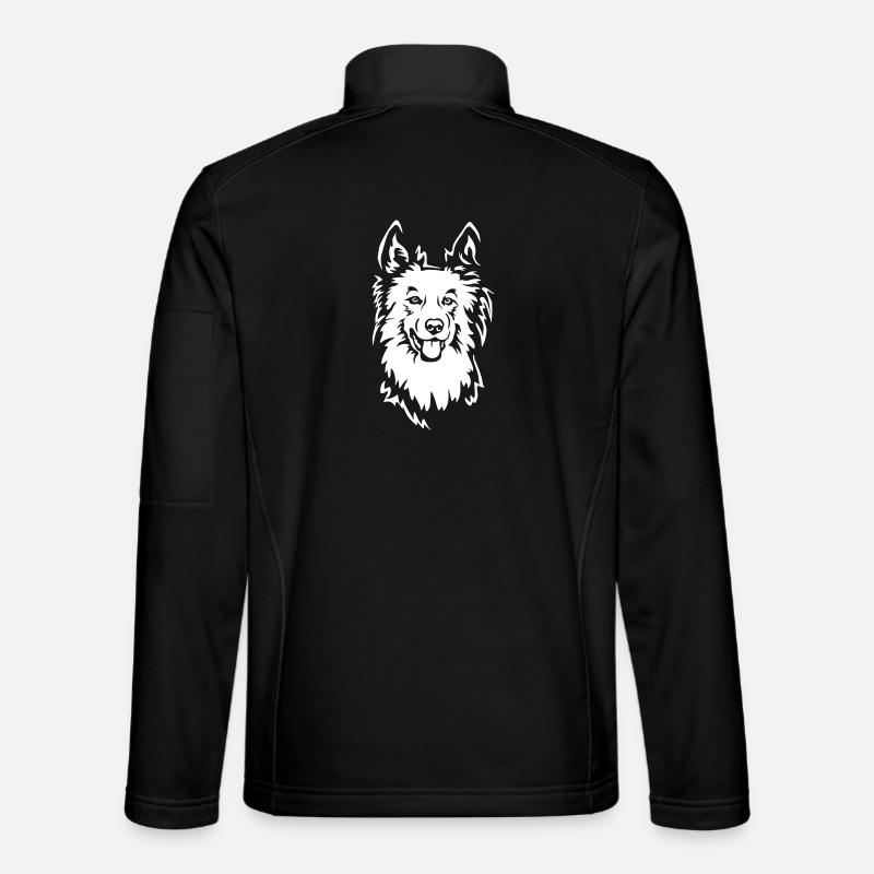 Harzer Fuchs Head « Black Edition » - Veste en tissu softshell Unisexe - noir
