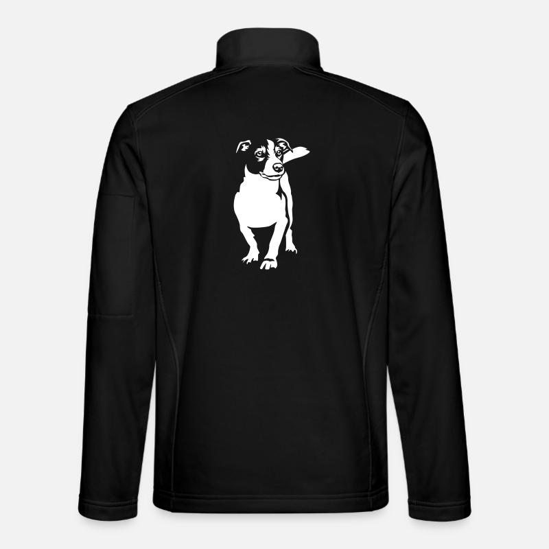 Jack Russell Terrier « Black Edition » Veste en tissu softshell Unisexe
