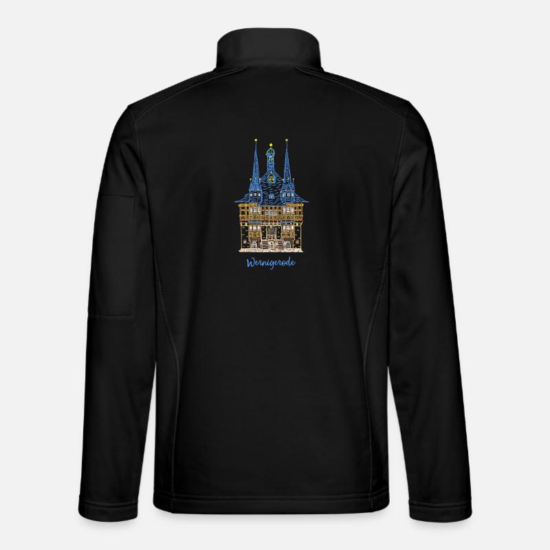 Wernigerode, historic town hall, East Germany Unisex Softshell Jacket