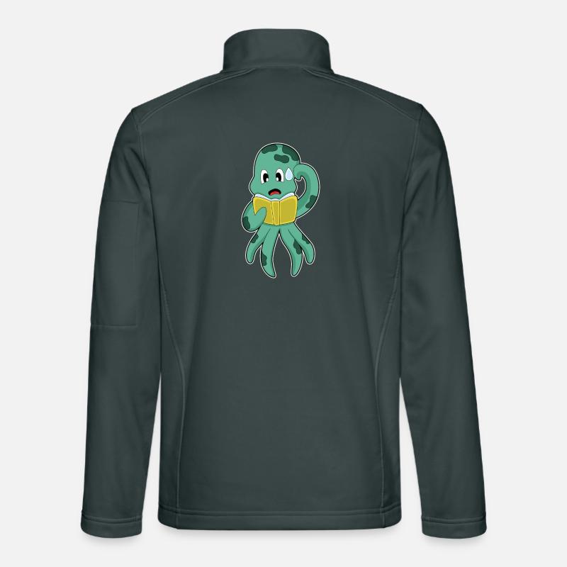 Livre Octopus Nerd Veste en tissu softshell Unisexe
