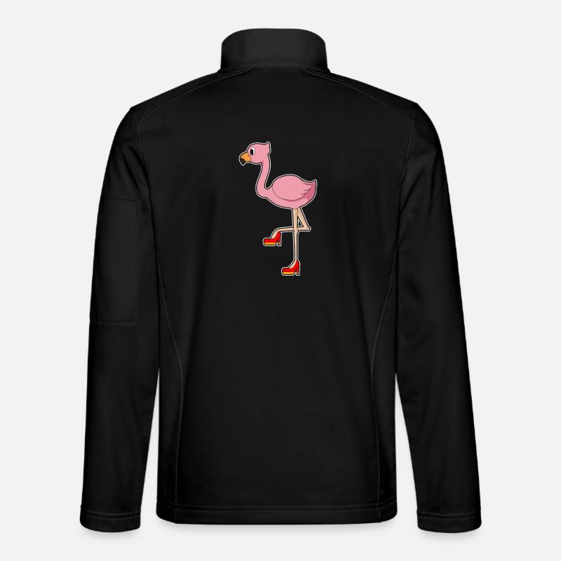 Flamingo High Heels - Unisex Softshell Jacket - black