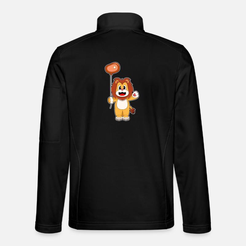 Löwe Luftballon  - Unisex Softshelljacke - Schwarz