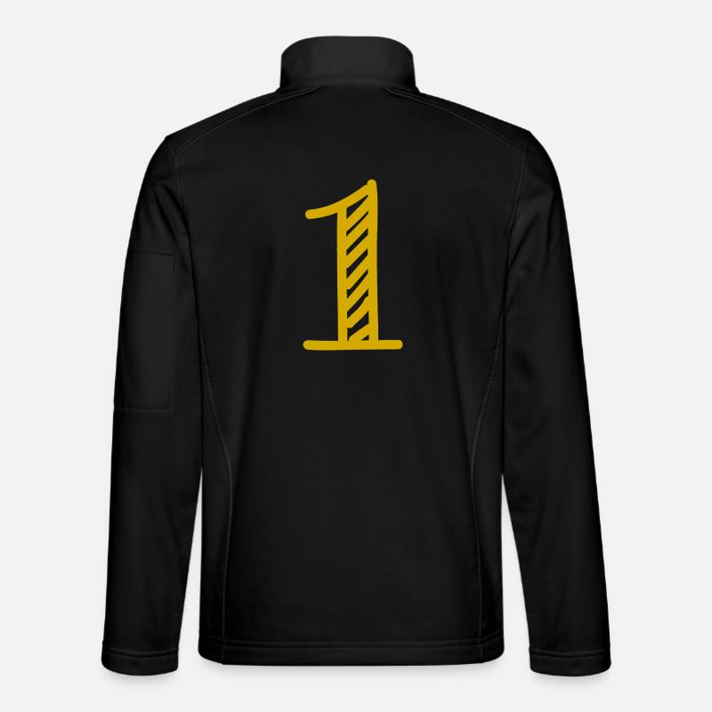 1. 1 YEAR. 1st ANNIVERSARY. BIRTHDAY 1 YEAR. ANNI Unisex Softshell Jacket