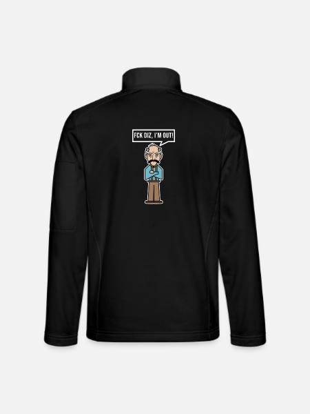 Retraite Déclaration des aînés Liberté d’emploi Retraité - Veste en tissu softshell Unisexe - noir - Dos