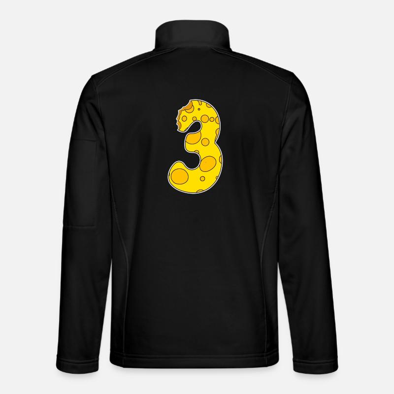 Number 3 - Three - Third - Unisex Softshell Jacket - black
