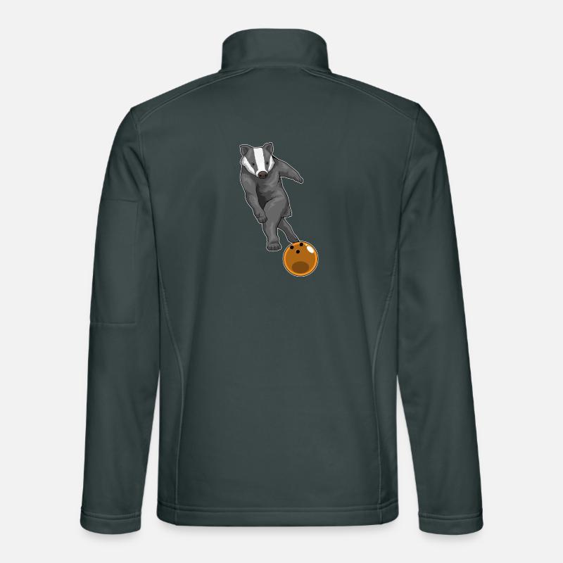Badger Bowling Bowling Ball Unisex Softshell Jacket