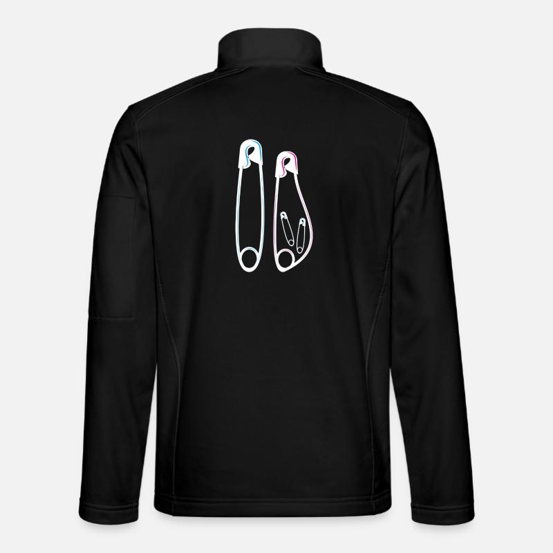 Announcement baby bump pregnancy twins - Unisex Softshell Jacket - black