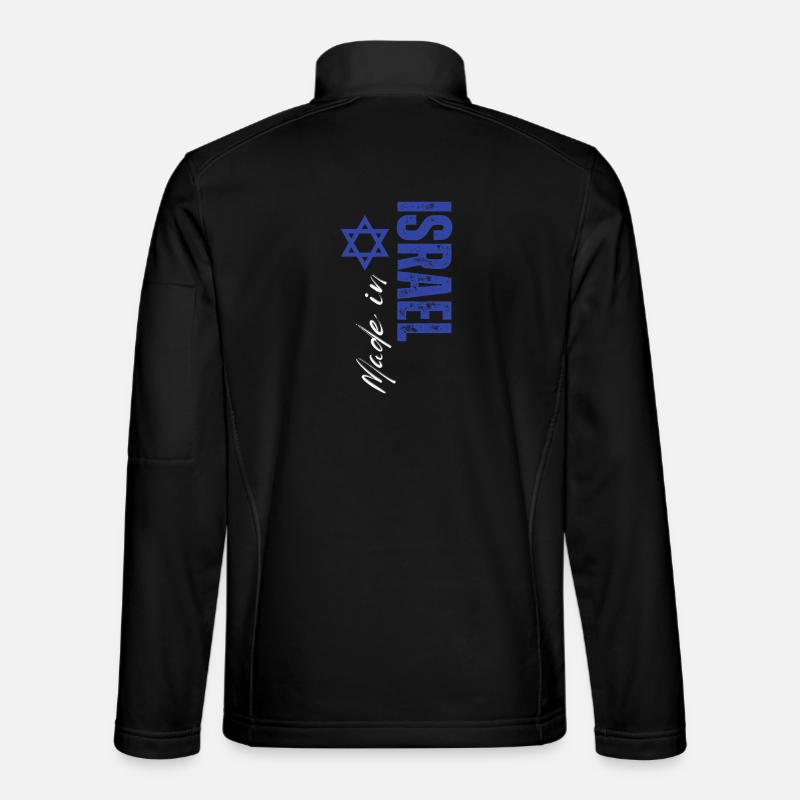 Made in Israel, vertical design Unisex Softshell Jacket