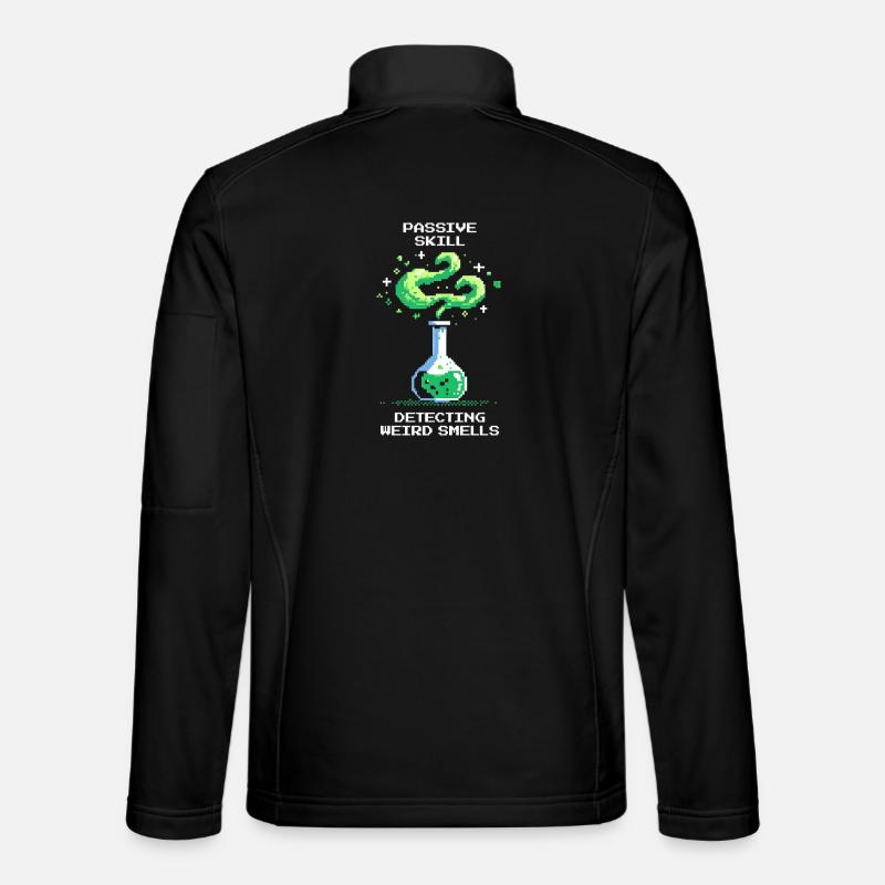 Passive skill: detecting strange smells | Chemistry - Unisex Softshell Jacket - black