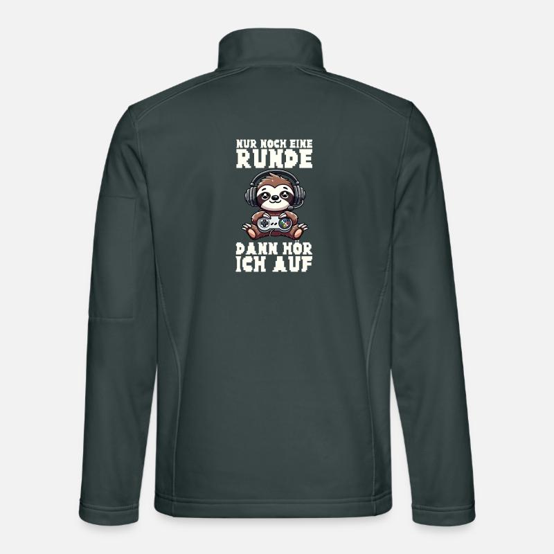 Just one more round then I'll stop sloth Unisex Softshell Jacket