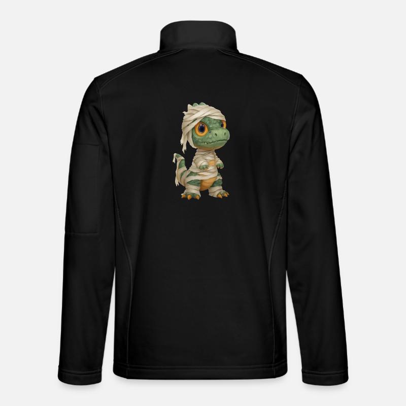 Dino Mummie Kostüm Halloween - Unisex Softshelljacke - Schwarz