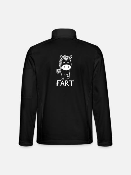Cavalier cheval Propriétaire de chevaux FÄRT - Veste en tissu softshell Unisexe - noir